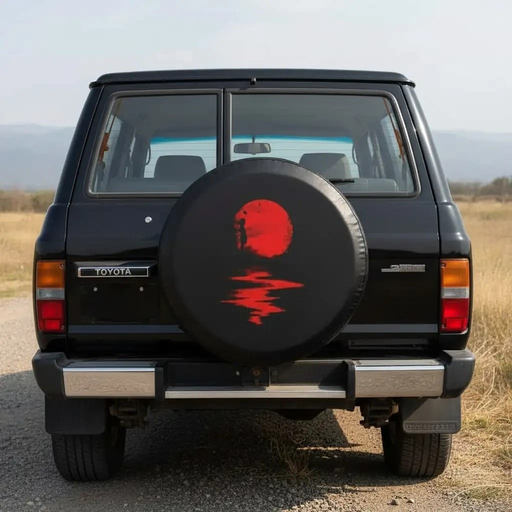 Sunset Designed Spare Wheel Tire Cover